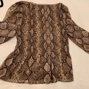 Snake Print Blouse